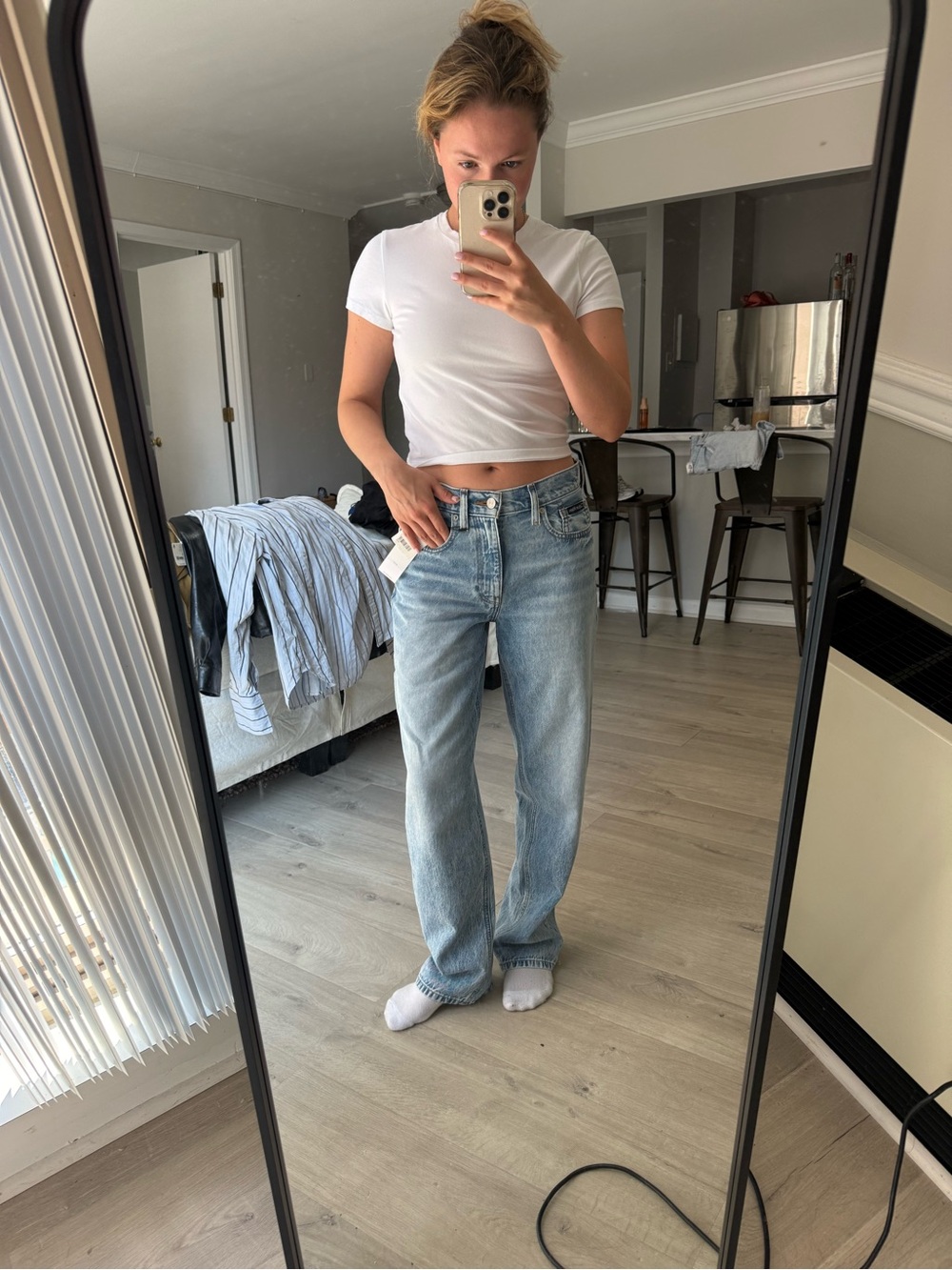 NWT Calvin Klein Light Wash Baggy Jeans